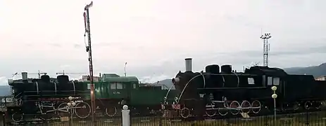 Oulan Bator : locomotives à vapeur Cy 116.