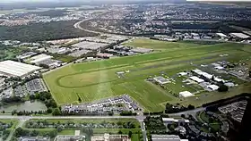 Vue aérienne des installations