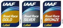Anciens logos de l'IAAF Road Race Label