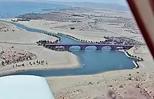 Le pont de Londres à Lake Havasu City, en 1973.