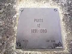 Puits no&nbsp;12, 1891-1980.