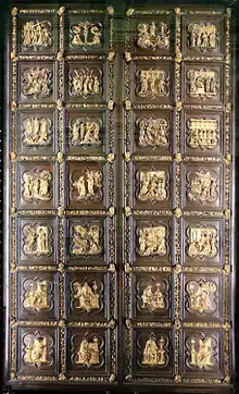 Lorenzo Ghiberti, la porte Nord du baptistère, 1403-1424.
