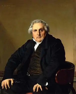 Jean-Auguste-Dominique Ingres, Portrait de monsieur Bertin (1832), Paris, musée du Louvre.