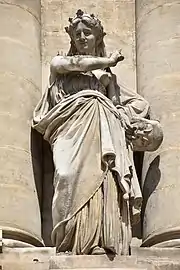 La Comédie (1883), Lyon, façade du théâtre des Célestins.