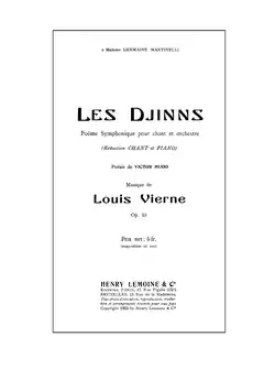 Page de titre de la partition