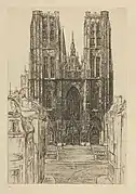 Louise Danse, Église Sainte Gudule à Bruxelles, Bibliothèque Royale de Belgique