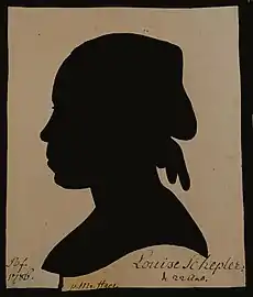 Silhouette découpée par le pasteur Oberlin : Louise Scheppler à 22 ans.