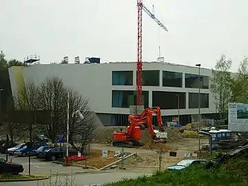 Le musée durant sa construction.