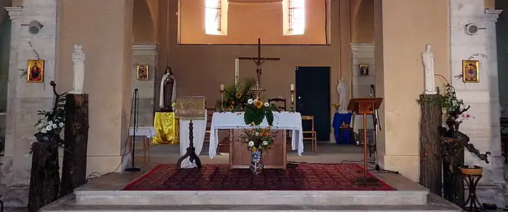 Le chœur de l'église (2023).