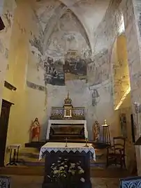 Peintures murales du chœur.