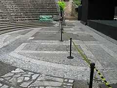 demi-cercle vu de côté