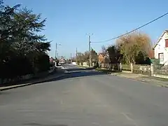 La route de Châteauroux en 2012.