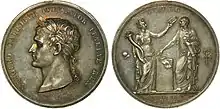 Médaille pour le couronnement de Napoléon comme roi d'Italie (1805, argent).