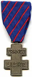 Médaille de la France libre.