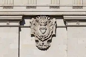 Médaillon du cœur de Jésus.