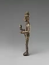 Bodhisattva debout, probablement Maitreya, 7e&nbsp;siècle-8e&nbsp;siècle, Metropolitan Museum of Art