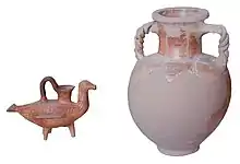 Une partie du mobilier céramique de la chapelle Cintas au musée de Carthage