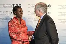 Louise Mushikiwabo et Wolfgang Ischinger :
