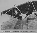 Dans son avion le 20 juin 1915.