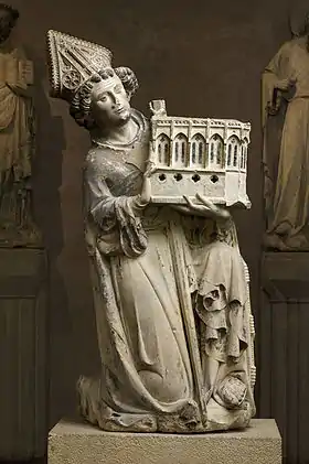 Jean Tissandier présentant la chapelle de Rieux.