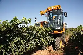 Machine à vendanger.