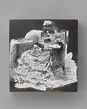 Dessin de Charles Huard, gravé par Pierre Gusman (avant 1940)