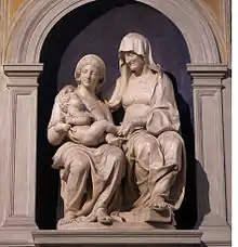 La Madone et l'Enfant Jésus avec sainte Anne.