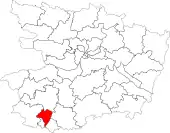 Carte du canton en 2014.