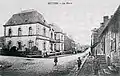 La mairie de Retiers au début du XXe&nbsp;siècle (carte postale).