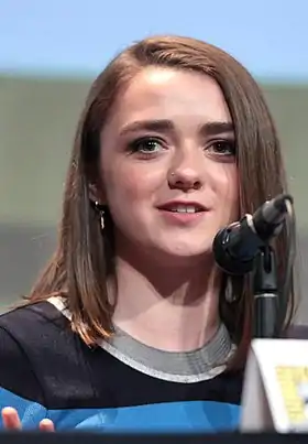 Maisie Williams, actrice d'Ashildr, en 2015.