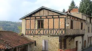 Maison à colombages.