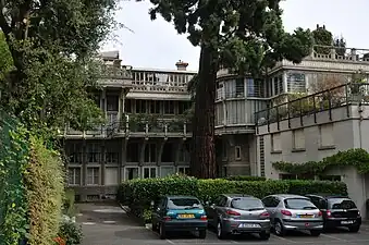 Vue des façades arrière.