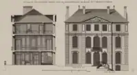 Maison au no 2. Dessin de Jean Mariette.