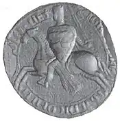 Sceau du comte Renaud de Dammartin-en-Goële, comte de Boulogne