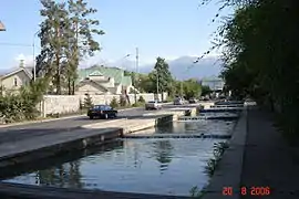 Le quartier du Petit Almaty à Almaty.
