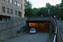 L'entrée du tunnel,côté Uudenmaankatu.