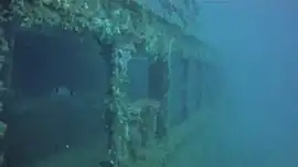 Les coursives vue de bâbord