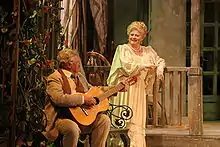 Scène de La Mouette de Tchekhov en 2008, avec Irina Mouraviova et Yaroslavl Barychev