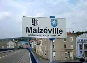 Pont de Malzéville vu depuis Nancy