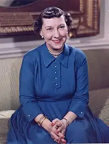 Mamie Eisenhower en 1954.