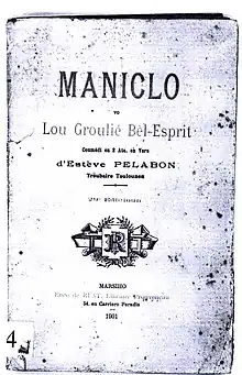 Maniclo, édition félibréenne de 1901