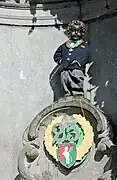 3 septembre 2011, en costume de l'Ordre des Amis du Manneken-Pis, pour leur 25e&nbsp;anniversaire.