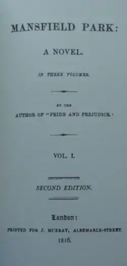 Image illustrative de l’article Mansfield Park