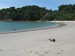 Pointe Cathédrale et tombolo, parc national Manuel Antonio, Costa Rica