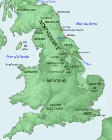 Carte de Grande-Bretagne situant les lieux mentionnés dans l'article.