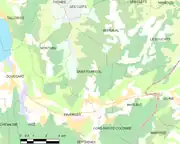 Saint-Ferréol et les communes voisines.
