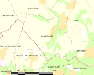 Carte de la commune.