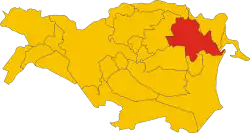 Plan de la commune de Codigoro