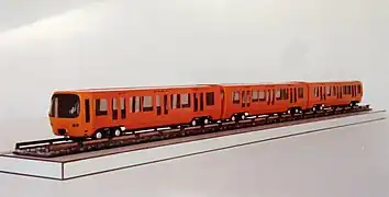 Maquette de la rame MPL 75, conservée aux Archives municipales de Lyon