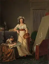 Intérieur d'un atelier de femme peintre, 1789, New York, Metropolitan Museum of Art.